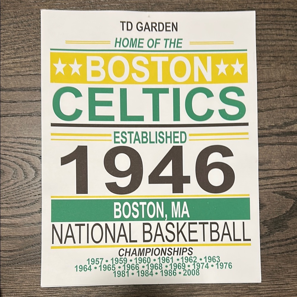 Boston Sports Team Wall Art - Picture 4 of 5